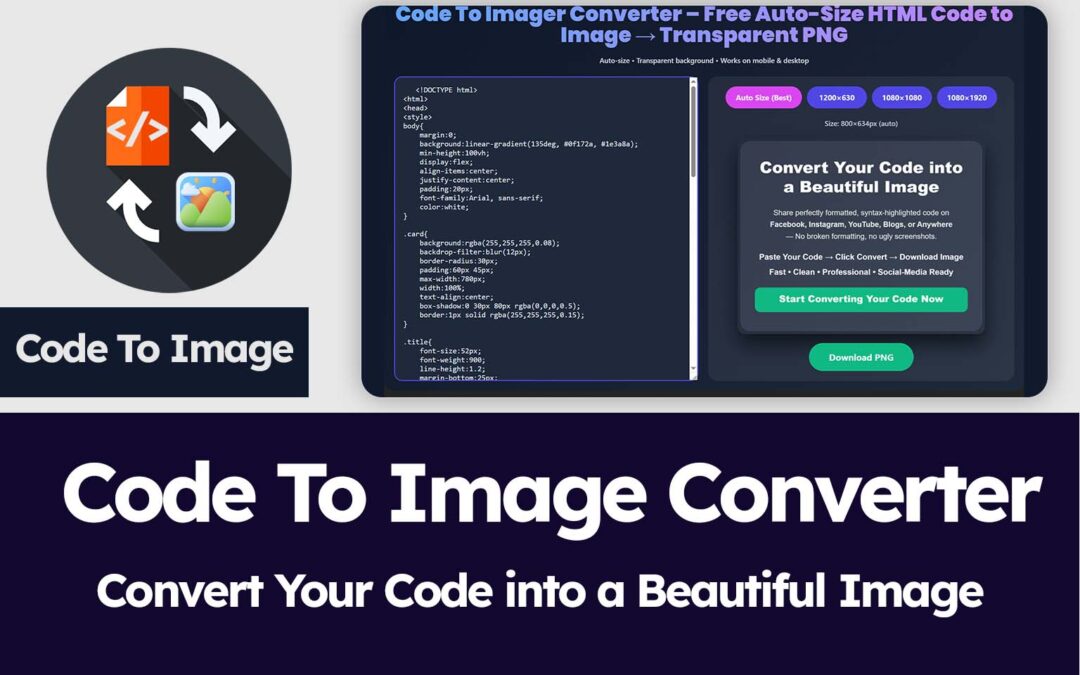 Code to Image Converter: Easily Turn Your Code Snippets into Stunning Images